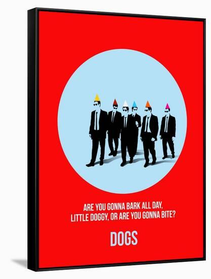 Dogs Poster 2-Anna Malkin-Framed Stretched Canvas