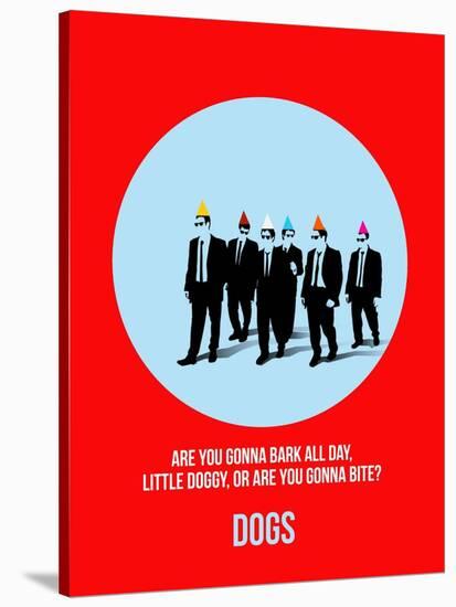 Dogs Poster 2-Anna Malkin-Stretched Canvas