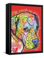 Dogs Speak-Dean Russo-Framed Stretched Canvas