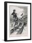 Dogs Tow Catamaran-null-Framed Art Print