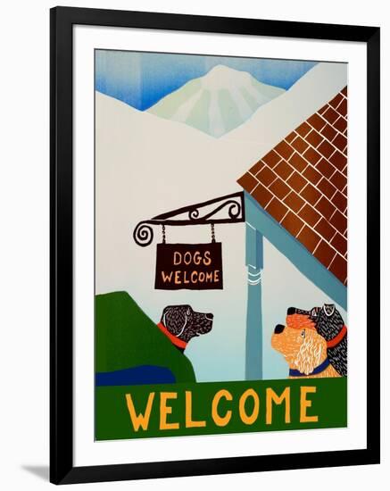 Dogs Welcome Inn-Stephen Huneck-Framed Giclee Print