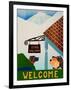 Dogs Welcome Inn-Stephen Huneck-Framed Giclee Print