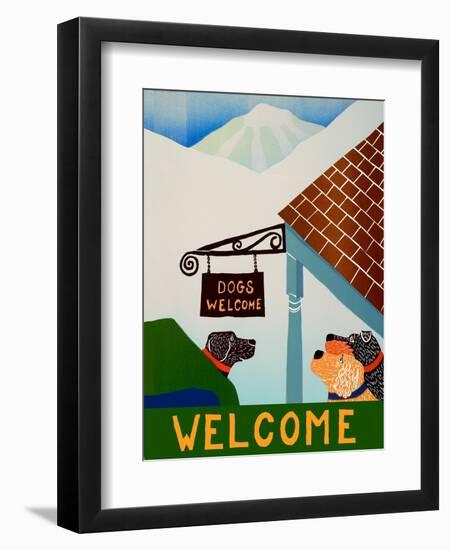 Dogs Welcome Inn-Stephen Huneck-Framed Premium Giclee Print