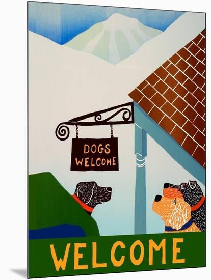 Dogs Welcome Inn-Stephen Huneck-Mounted Premium Giclee Print