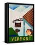 Dogs Welcome Vermont Inn-Stephen Huneck-Framed Stretched Canvas