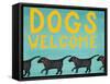 Dogs Welcome-Stephen Huneck-Framed Stretched Canvas