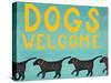 Dogs Welcome-Stephen Huneck-Stretched Canvas