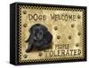 Dogs Welcome-Tina Nichols-Framed Stretched Canvas