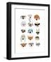 Dogs with Glasses-Hanna Melin-Framed Art Print