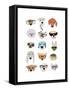 Dogs with Glasses-Hanna Melin-Framed Stretched Canvas