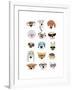 Dogs with Glasses-Hanna Melin-Framed Art Print