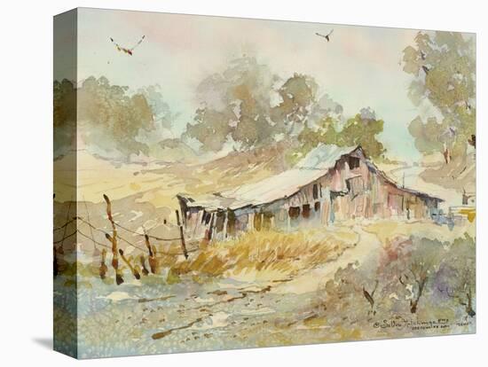 Dogtown Road Barn-LaVere Hutchings-Stretched Canvas