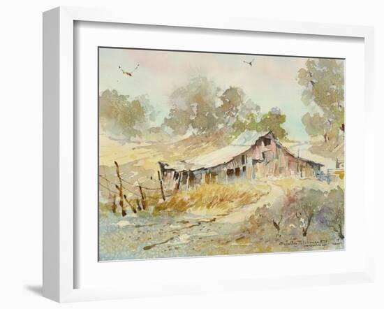 Dogtown Road Barn-LaVere Hutchings-Framed Giclee Print