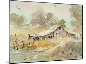 Dogtown Road Barn-LaVere Hutchings-Mounted Giclee Print