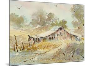 Dogtown Road Barn-LaVere Hutchings-Mounted Giclee Print