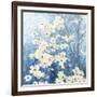 Dogwood Blossoms I Indigo-James Wiens-Framed Art Print