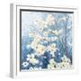 Dogwood Blossoms I Indigo-James Wiens-Framed Art Print