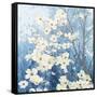 Dogwood Blossoms I Indigo-James Wiens-Framed Stretched Canvas