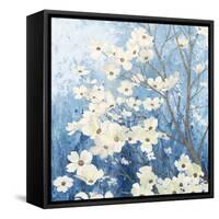 Dogwood Blossoms I Indigo-James Wiens-Framed Stretched Canvas