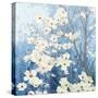 Dogwood Blossoms I Indigo-James Wiens-Stretched Canvas