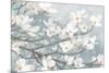 Dogwood Blossoms II Blue Gray Crop-James Wiens-Mounted Art Print