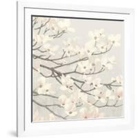 Dogwood Blossoms II Gray-James Wiens-Framed Art Print