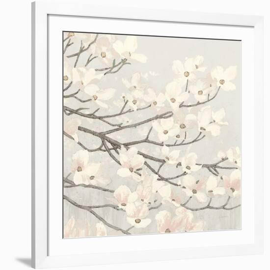 Dogwood Blossoms II Gray-James Wiens-Framed Art Print