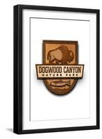 Dogwood Canyon Nature Park - Logo-Lantern Press-Framed Art Print