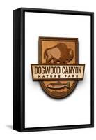 Dogwood Canyon Nature Park - Logo-Lantern Press-Framed Stretched Canvas