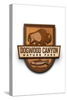 Dogwood Canyon Nature Park - Logo-Lantern Press-Stretched Canvas