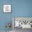 Dogwood Garden VI Navy-Lisa Audit-Framed Stretched Canvas displayed on a wall