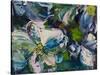 Dogwood Impressions-Lucy P. McTier-Stretched Canvas