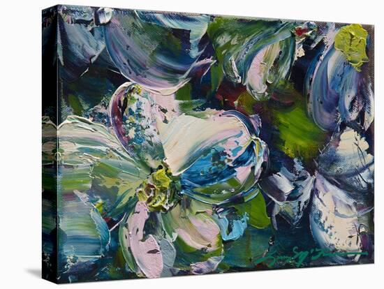 Dogwood Impressions-Lucy P. McTier-Stretched Canvas