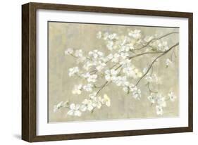 Dogwood in Spring Neutral Crop-Danhui Nai-Framed Art Print