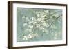 Dogwood in Spring on Blue-Danhui Nai-Framed Premium Giclee Print