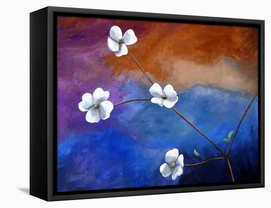 Dogwood-Cindy Thornton-Framed Stretched Canvas