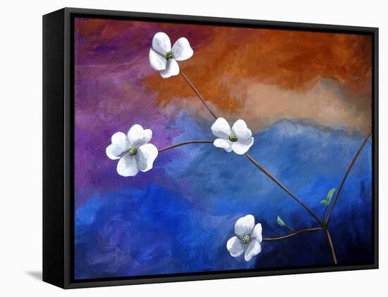 Dogwood-Cindy Thornton-Framed Stretched Canvas