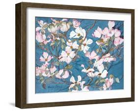 Dogwoods, Pink-Sharon Pitts-Framed Giclee Print