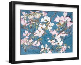 Dogwoods, Pink-Sharon Pitts-Framed Giclee Print