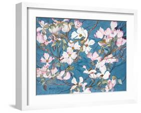 Dogwoods, Pink-Sharon Pitts-Framed Giclee Print