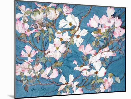 Dogwoods, Pink-Sharon Pitts-Mounted Giclee Print