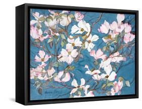 Dogwoods, Pink-Sharon Pitts-Framed Stretched Canvas