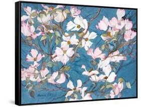 Dogwoods, Pink-Sharon Pitts-Framed Stretched Canvas