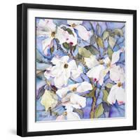 Dogwoods, White-Sharon Pitts-Framed Giclee Print