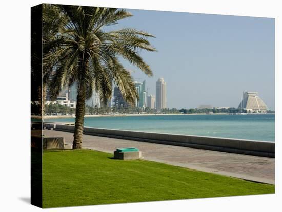 Doha Bay Waterfront, Doha, Qatar, Middle East-Charles Bowman-Stretched Canvas