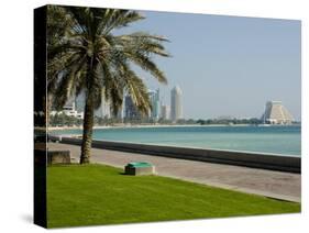 Doha Bay Waterfront, Doha, Qatar, Middle East-Charles Bowman-Stretched Canvas