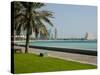 Doha Bay Waterfront, Doha, Qatar, Middle East-Charles Bowman-Stretched Canvas