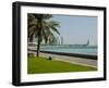 Doha Bay Waterfront, Doha, Qatar, Middle East-Charles Bowman-Framed Photographic Print