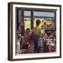 "Doing Dishes at the Beach", July 19, 1952-Stevan Dohanos-Framed Giclee Print