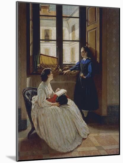 Doing Homework, 1866-Bernardino Pasta-Mounted Giclee Print